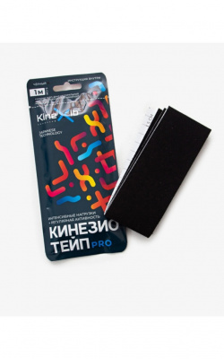 Кинезио-тейп Kinexib Pro (1м*5см)  (№0, черный)